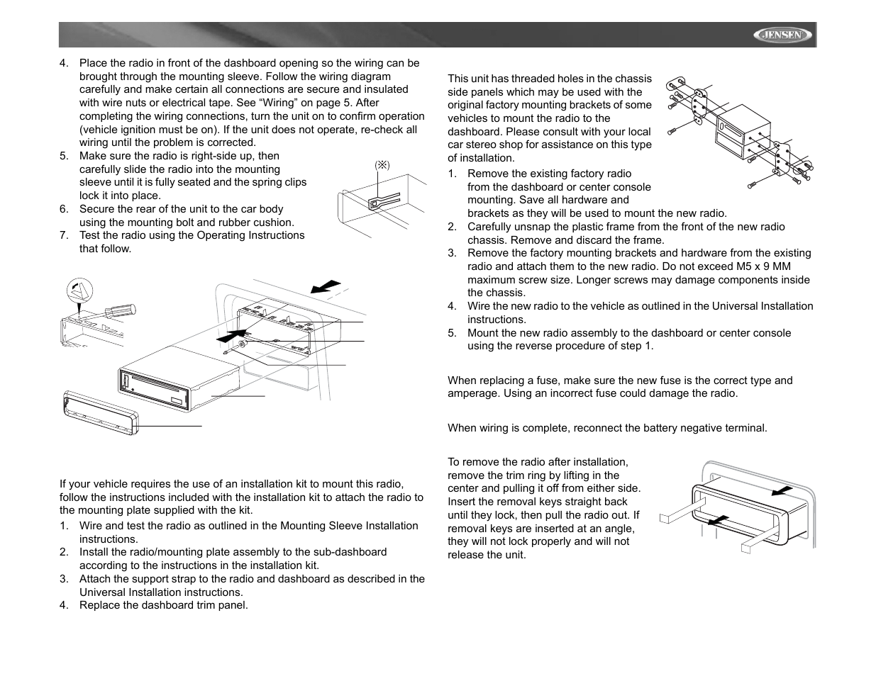 Jensen Tools MP6312 User Manual | Page 5 / 26