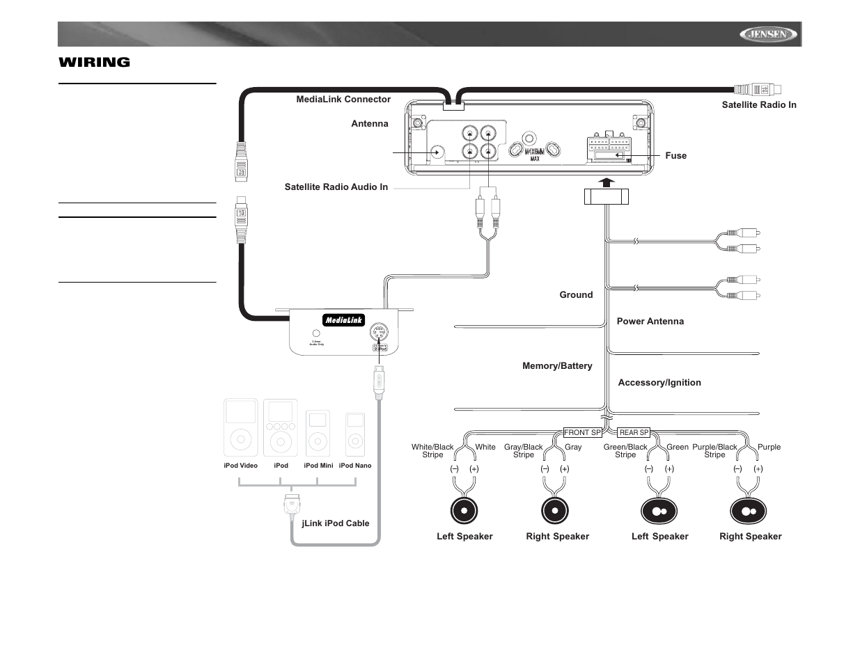 Mp6312i, Wiring | Jensen Tools MP6312 User Manual | Page 7 / 26
