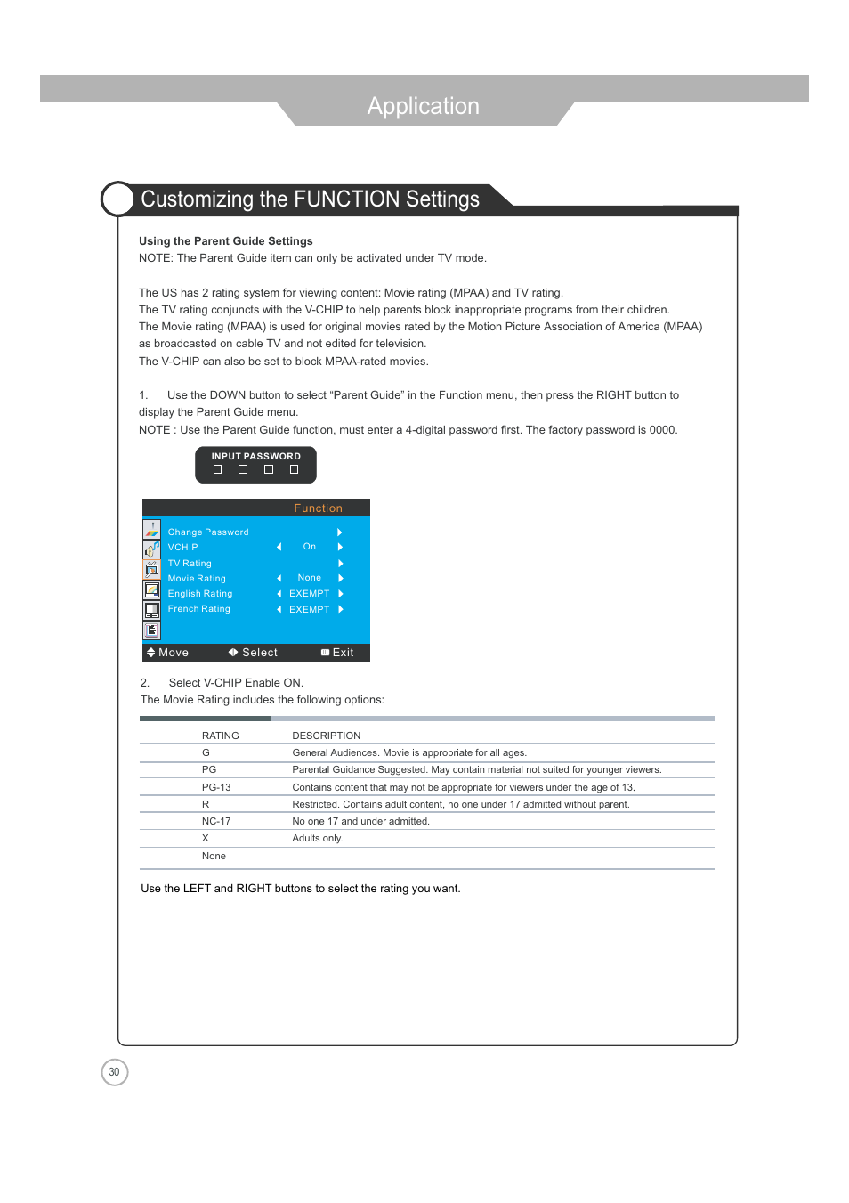 Application, Customizing the function settings | Jensen Tools JE2608 User Manual | Page 30 / 40
