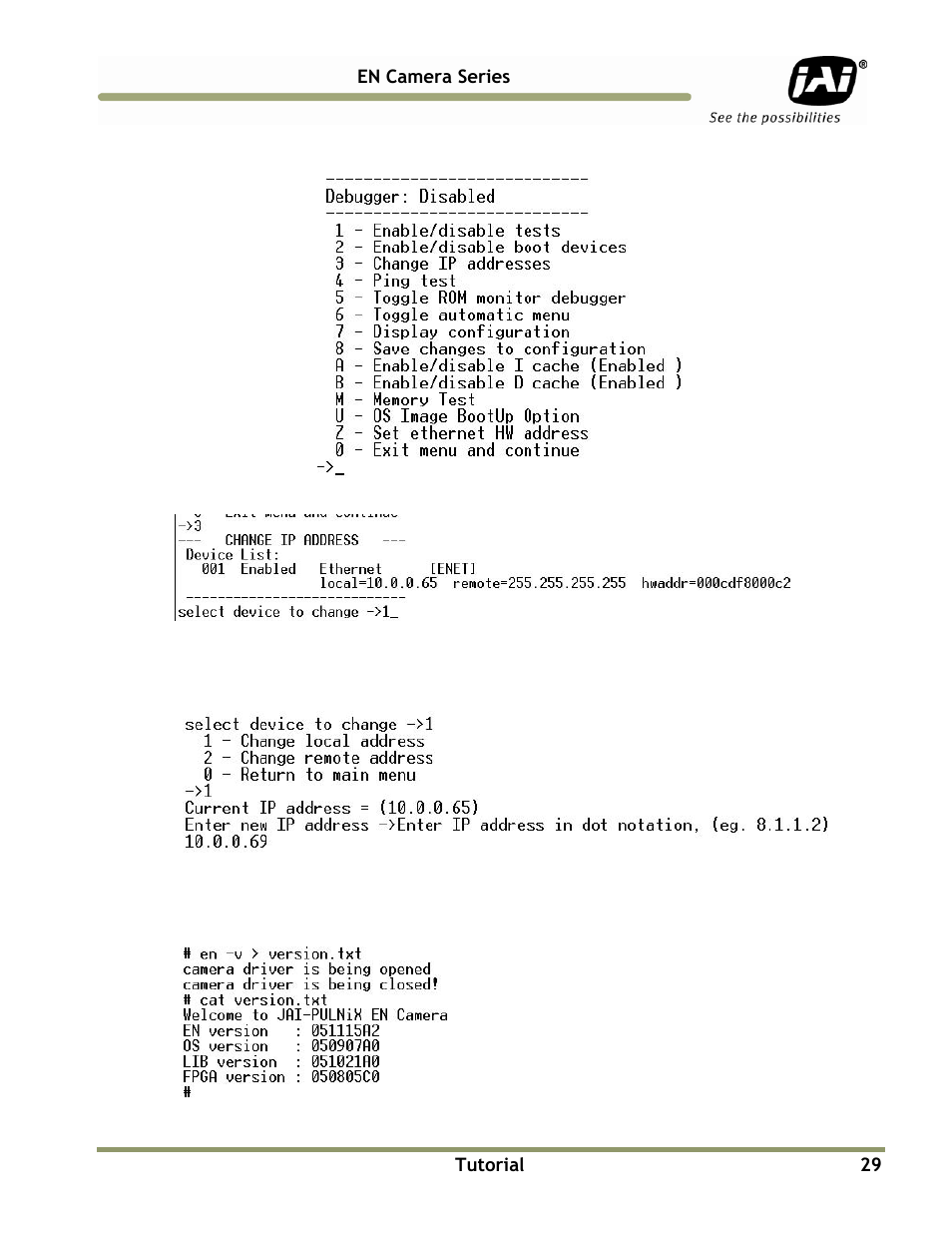 JAI EN Series Cameras TS(C)-4032EN User Manual | Page 29 / 68