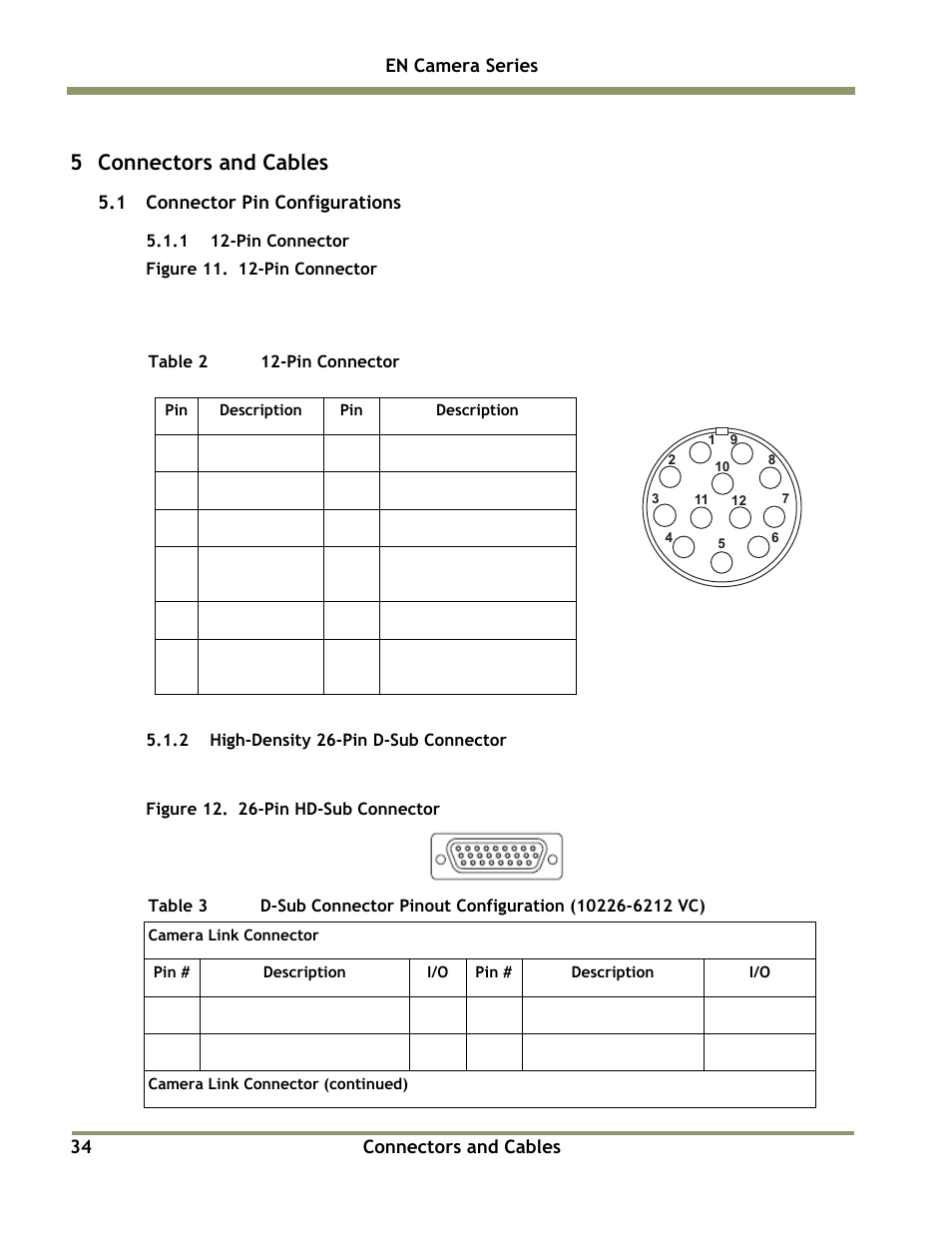 5 connectors and cables | JAI EN Series Cameras TS(C)-4032EN User Manual | Page 34 / 68