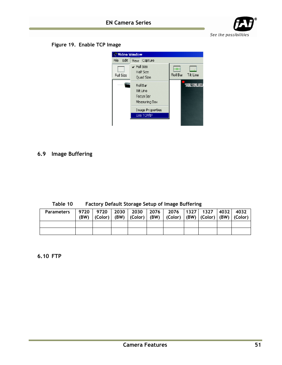JAI EN Series Cameras TS(C)-4032EN User Manual | Page 51 / 68