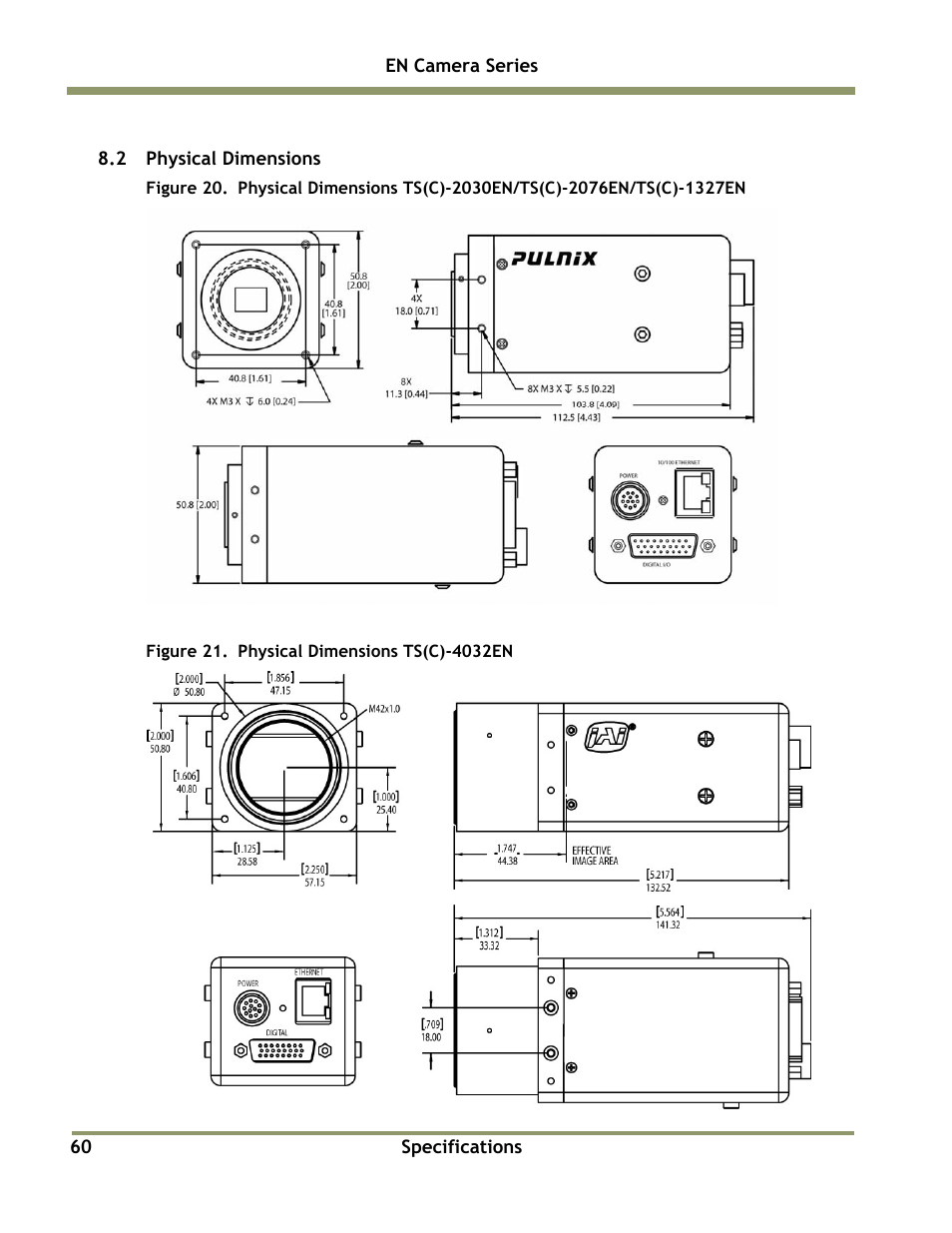JAI EN Series Cameras TS(C)-4032EN User Manual | Page 60 / 68