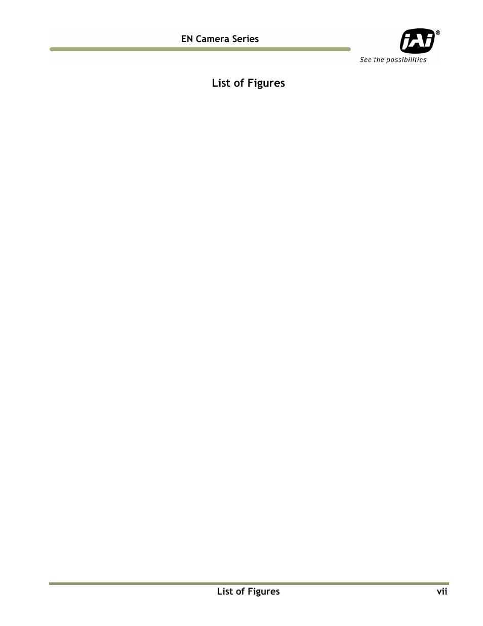 List of figures | JAI EN Series Cameras TS(C)-4032EN User Manual | Page 7 / 68