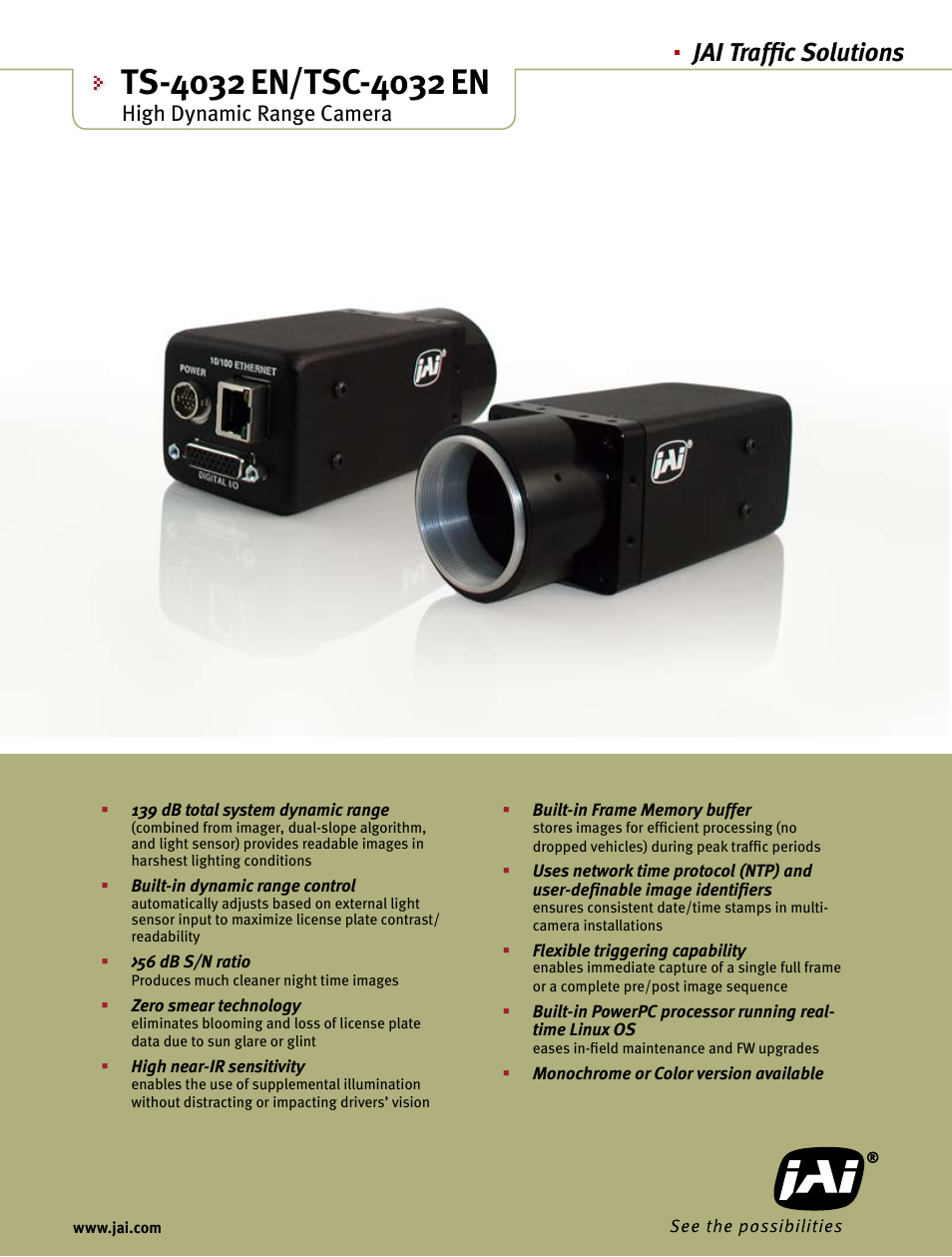 JAI TS-4032EN User Manual | 2 pages