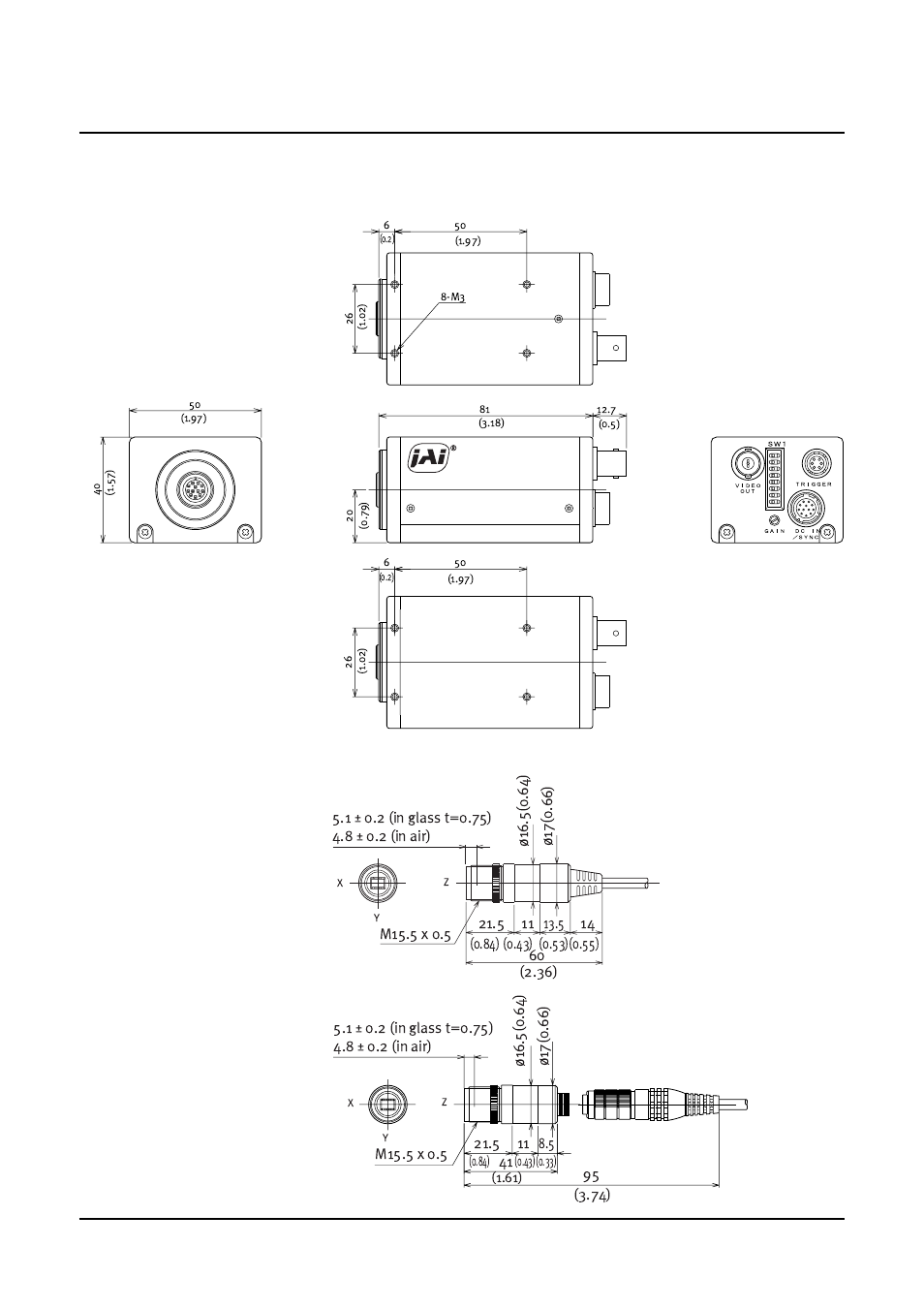 1 ccu 9.2 head | JAI CV-M536 User Manual | Page 21 / 24