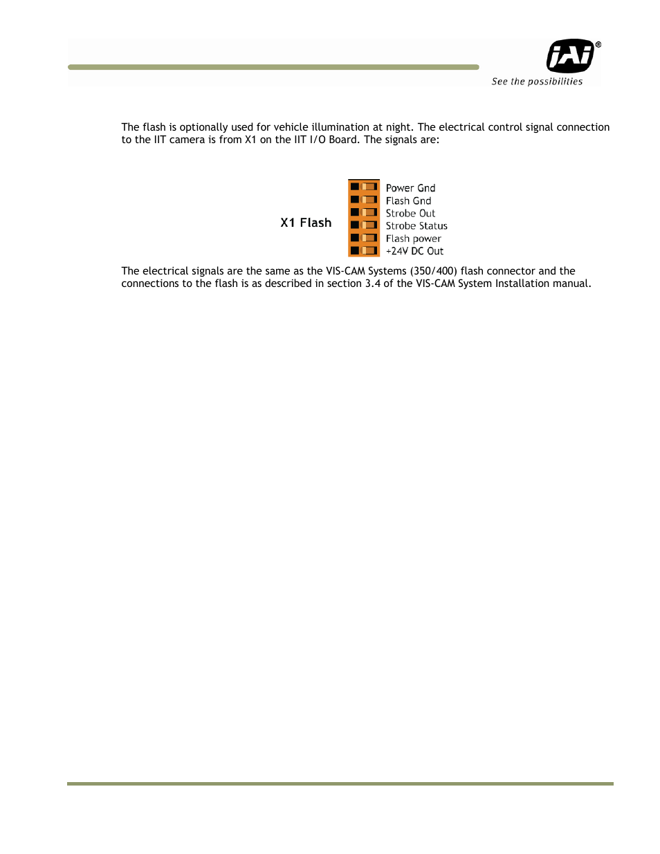 4 flash | JAI IIT Camera Systems VIS-CAM 400 User Manual | Page 23 / 44