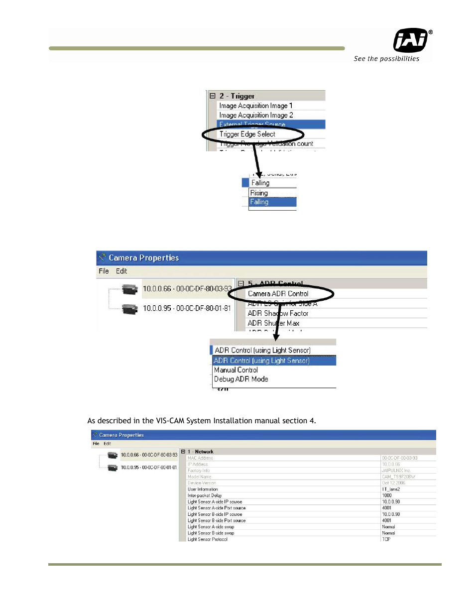 JAI IIT Camera Systems VIS-CAM 400 User Manual | Page 27 / 44
