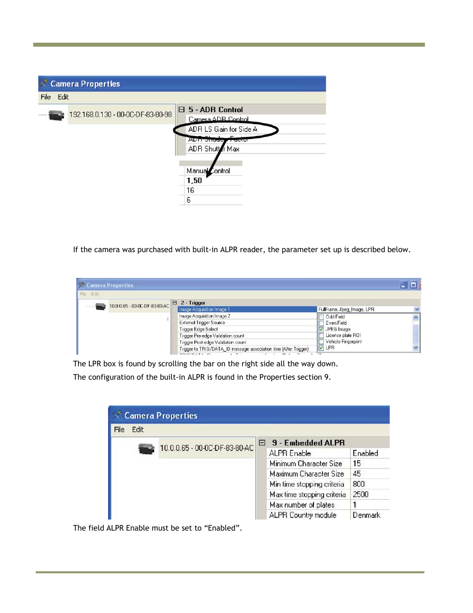 1 alpr parameters | JAI IIT Camera Systems VIS-CAM 400 User Manual | Page 28 / 44