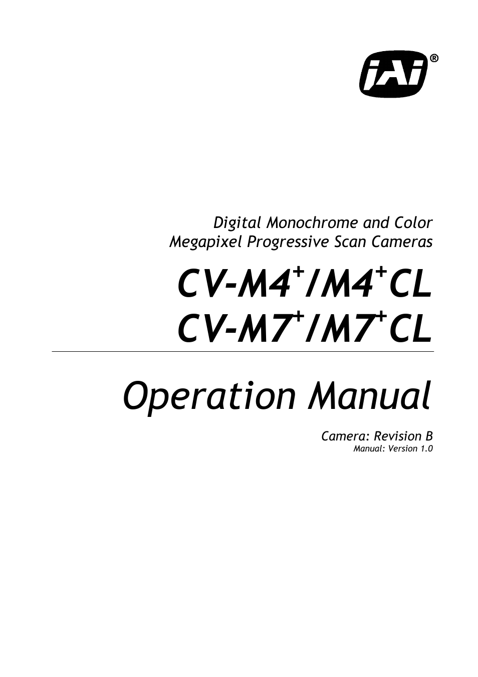 JAI M4+ CL User Manual | 31 pages