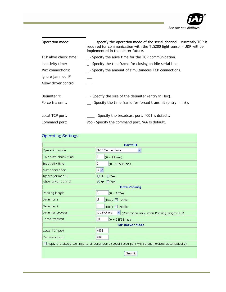 JAI VIS-CAM System TS-1327EN User Manual | Page 103 / 112