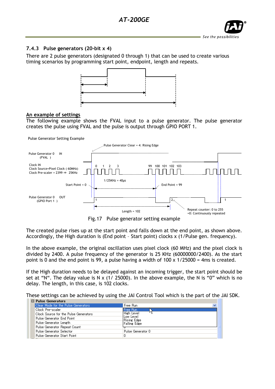 3 pulse generators (20-bit x 4), At-200ge | JAI AT-200GE User Manual | Page 22 / 71