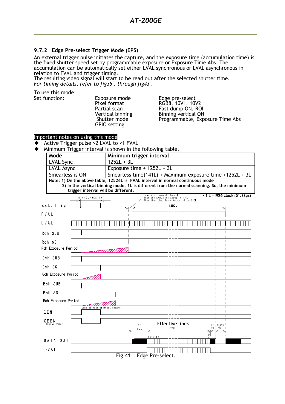 2 edge pre-select trigger mode (ep, At-200ge | JAI AT-200GE User Manual | Page 43 / 71