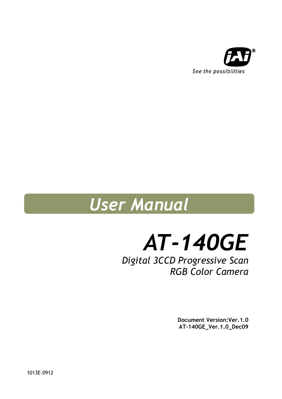 JAI AT-140GE User Manual | 71 pages