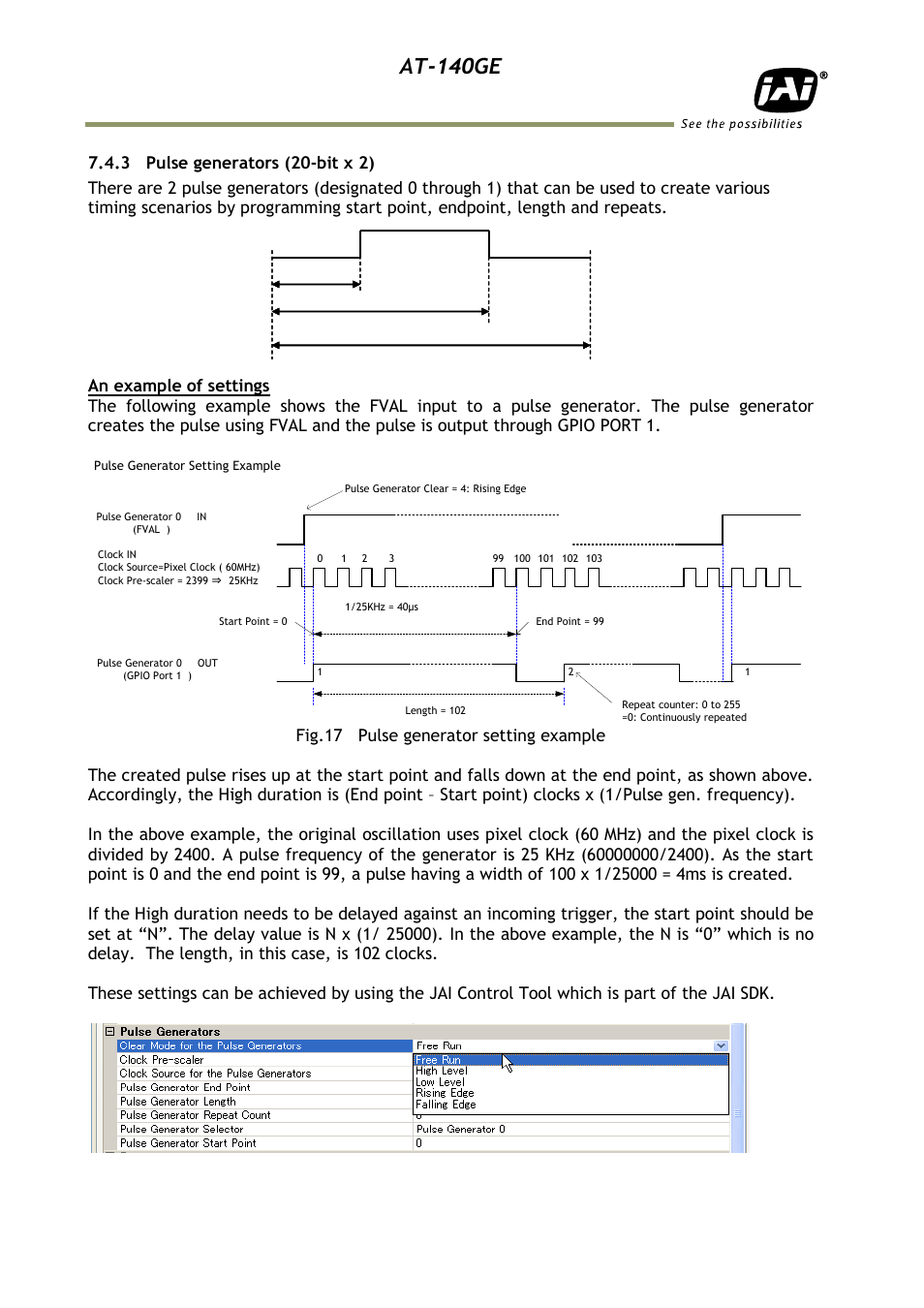 3 pulse generators (20-bit x 2), At-140ge | JAI AT-140GE User Manual | Page 22 / 71