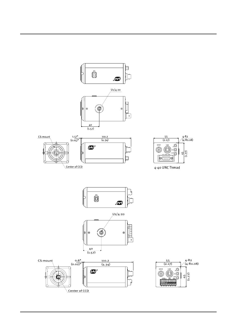 External appearance | JAI CV-S3200 User Manual | Page 12 / 16