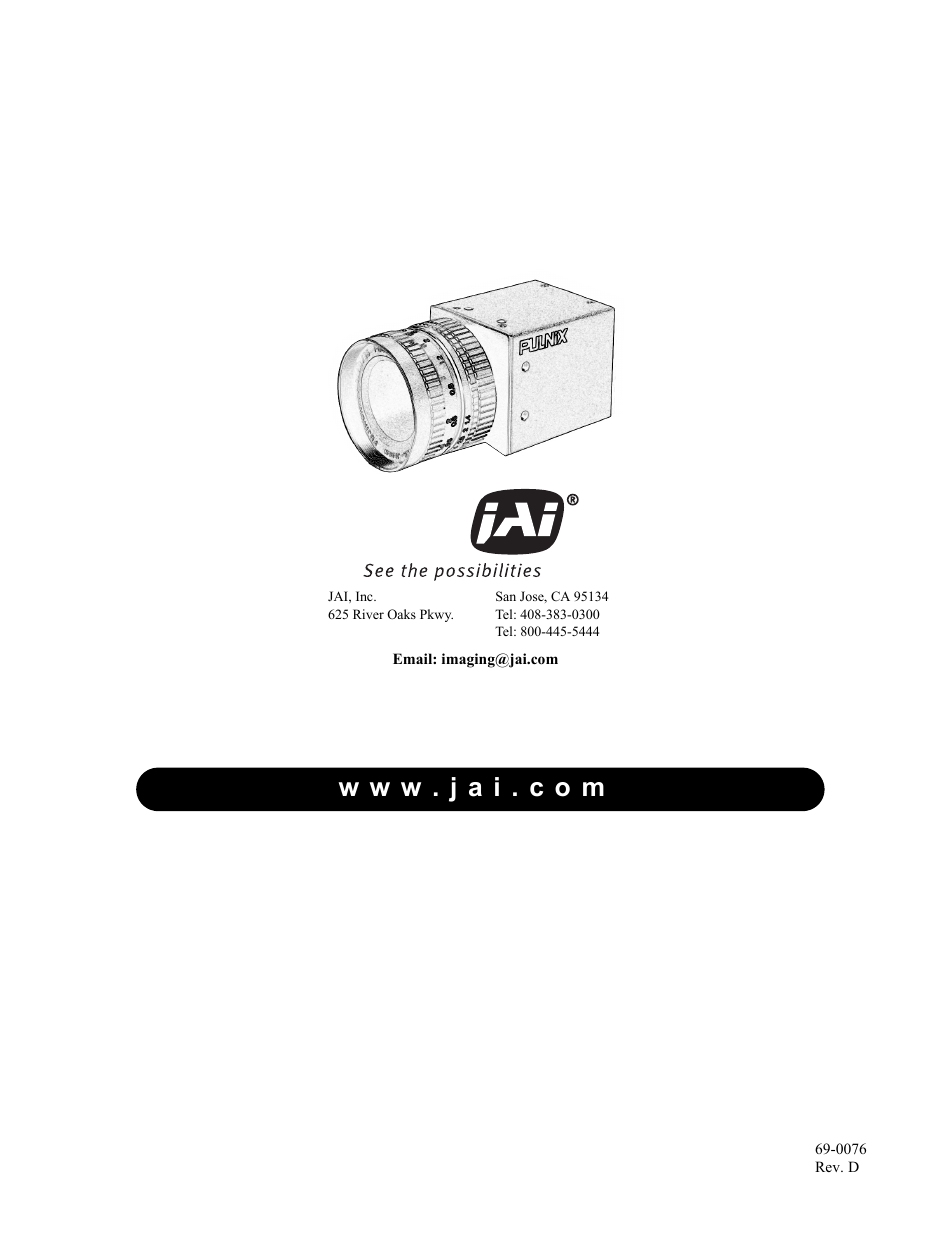 W w w . j a i . c o m | JAI TM-1020 User Manual | Page 52 / 52