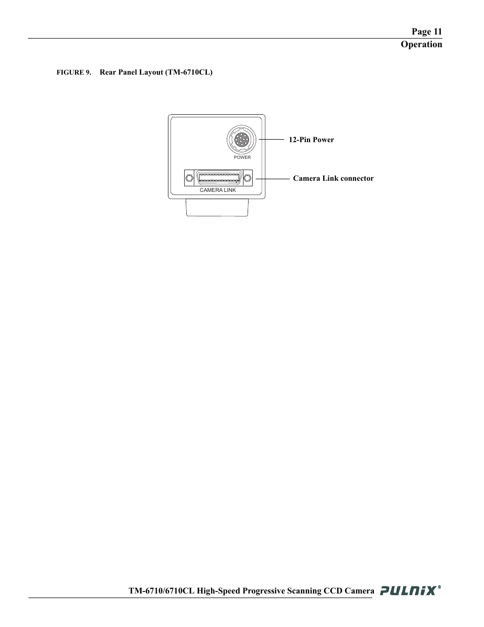 Page 11 operation | JAI TM-6710 User Manual | Page 17 / 42