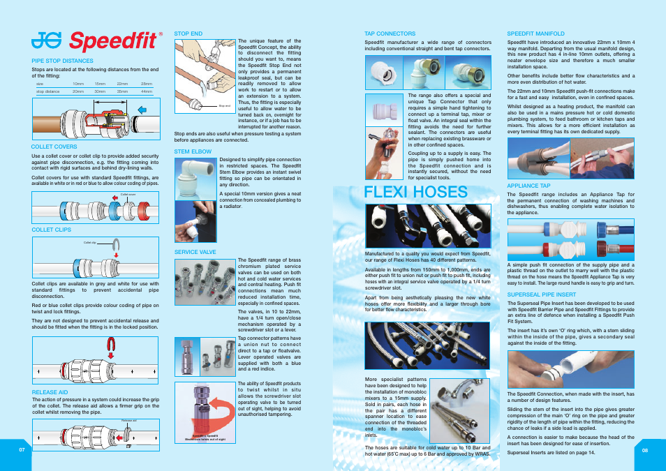 Flexi hoses | John Mills Speedfit KM39767 User Manual | Page 5 / 16