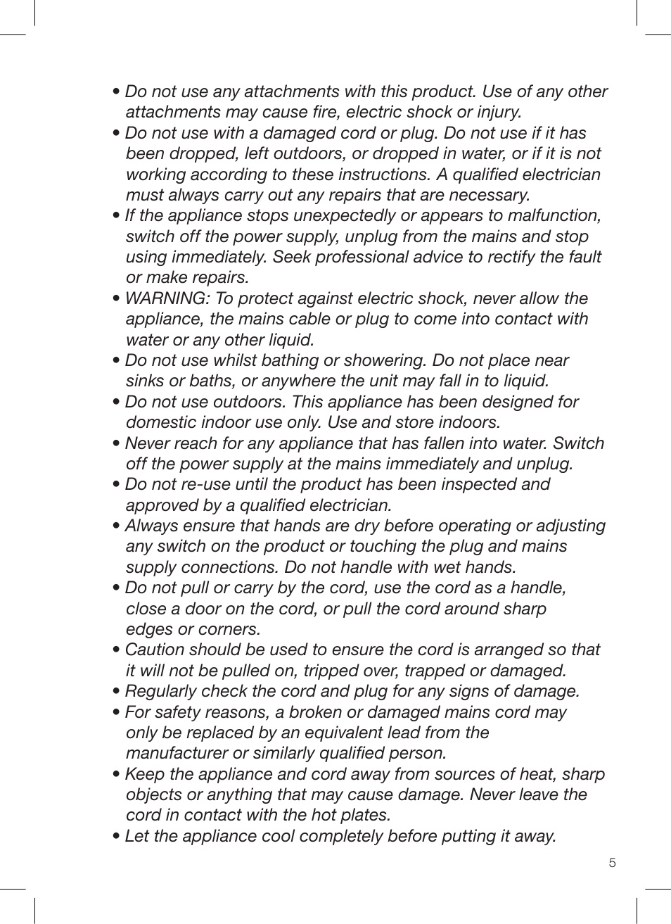 John Mills PRO CERAMIC STRAIGHTENERS User Manual | Page 5 / 12