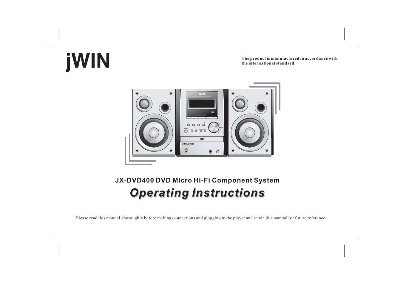 Jwin JX-DVD400 User Manual | 57 pages