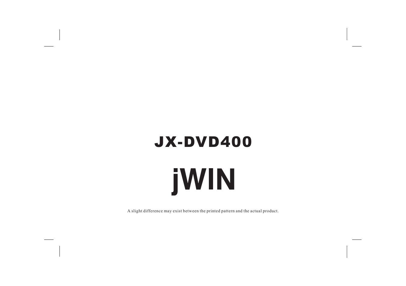 Jx-dvd400 | Jwin JX-DVD400 User Manual | Page 2 / 57