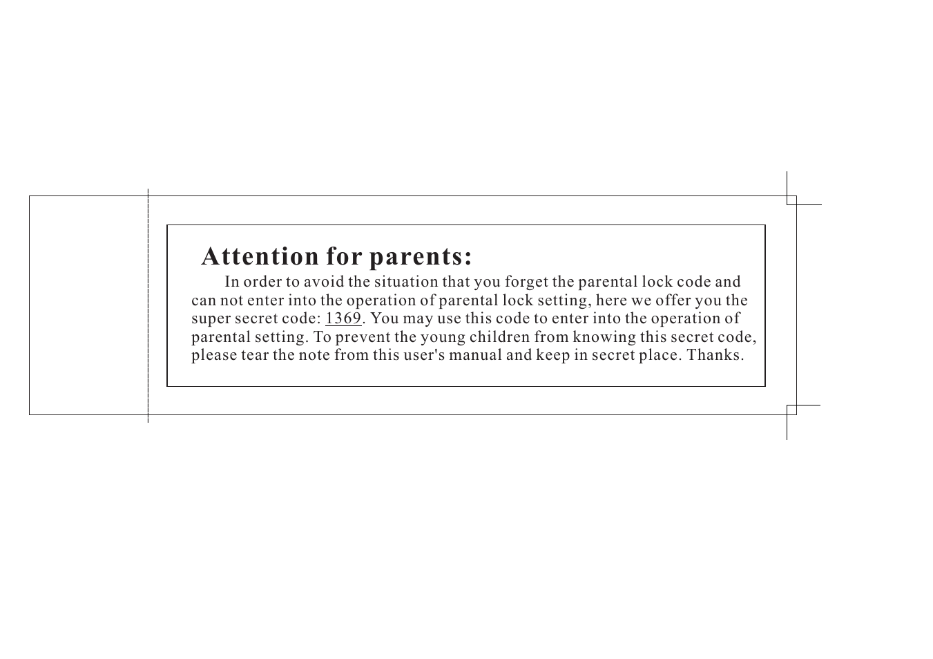 Attention for parents | Jwin JX-DVD400 User Manual | Page 3 / 57
