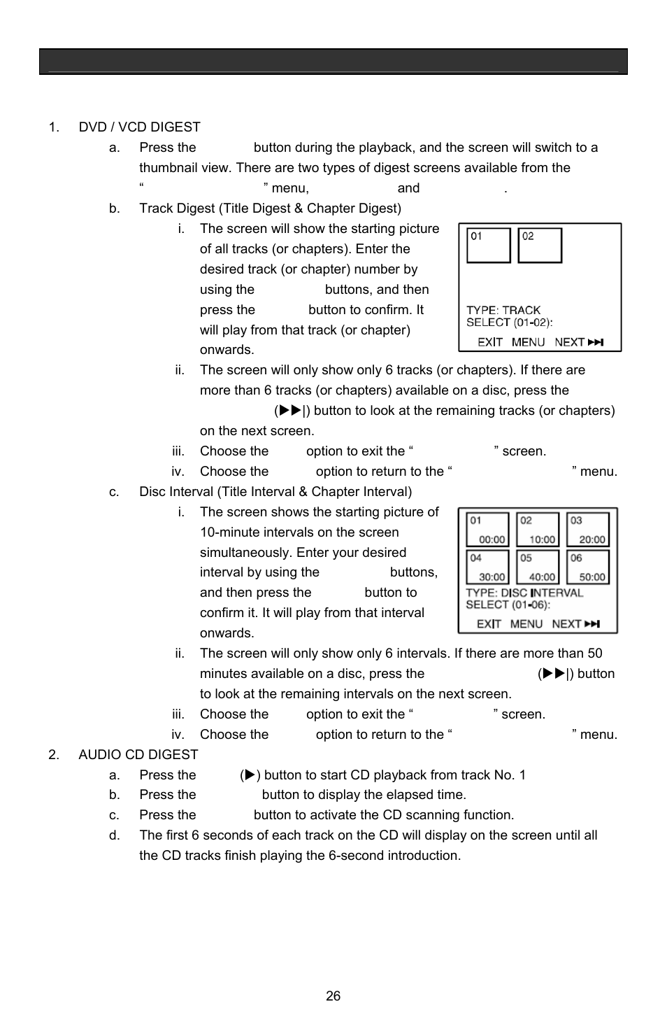 Operational features, Digest function | Jwin Z1055 User Manual | Page 27 / 36