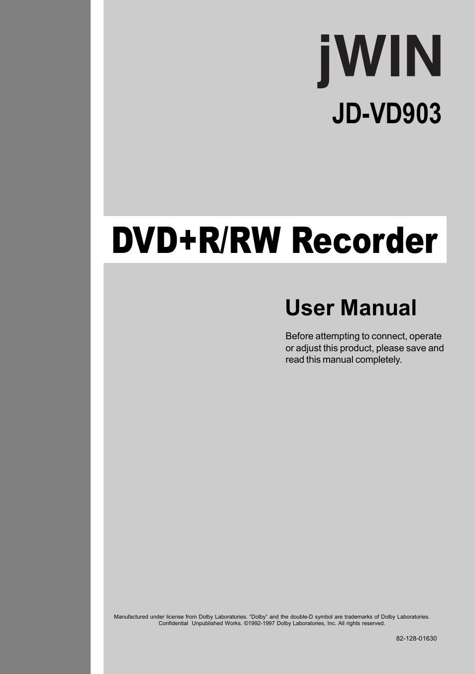 Jwin JD-VD903 User Manual | 39 pages