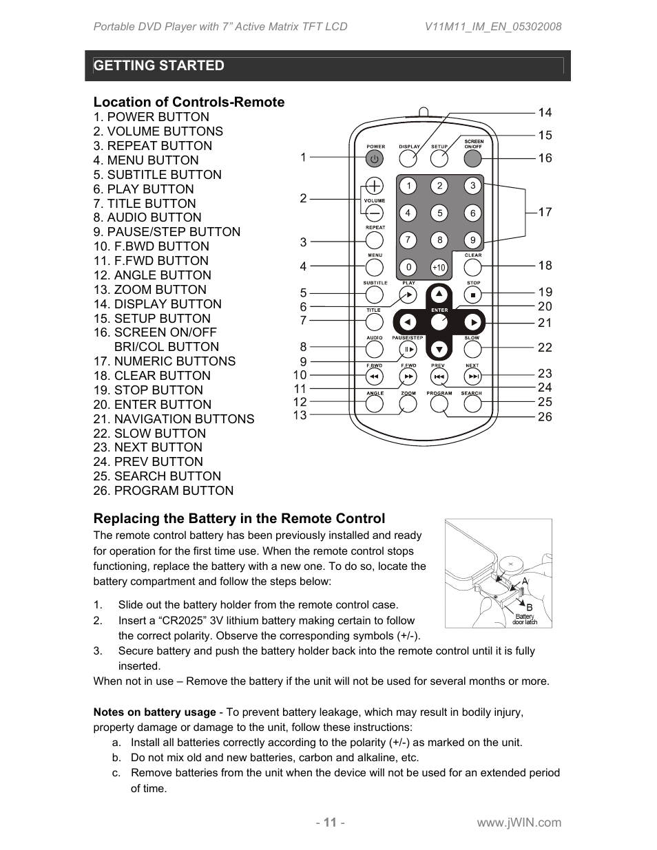 Jwin JDVD760 User Manual | Page 13 / 24