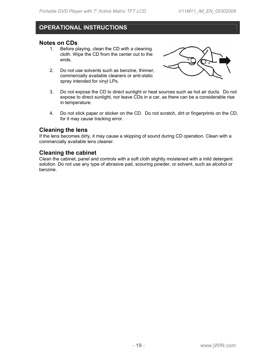 Jwin JDVD760 User Manual | Page 21 / 24