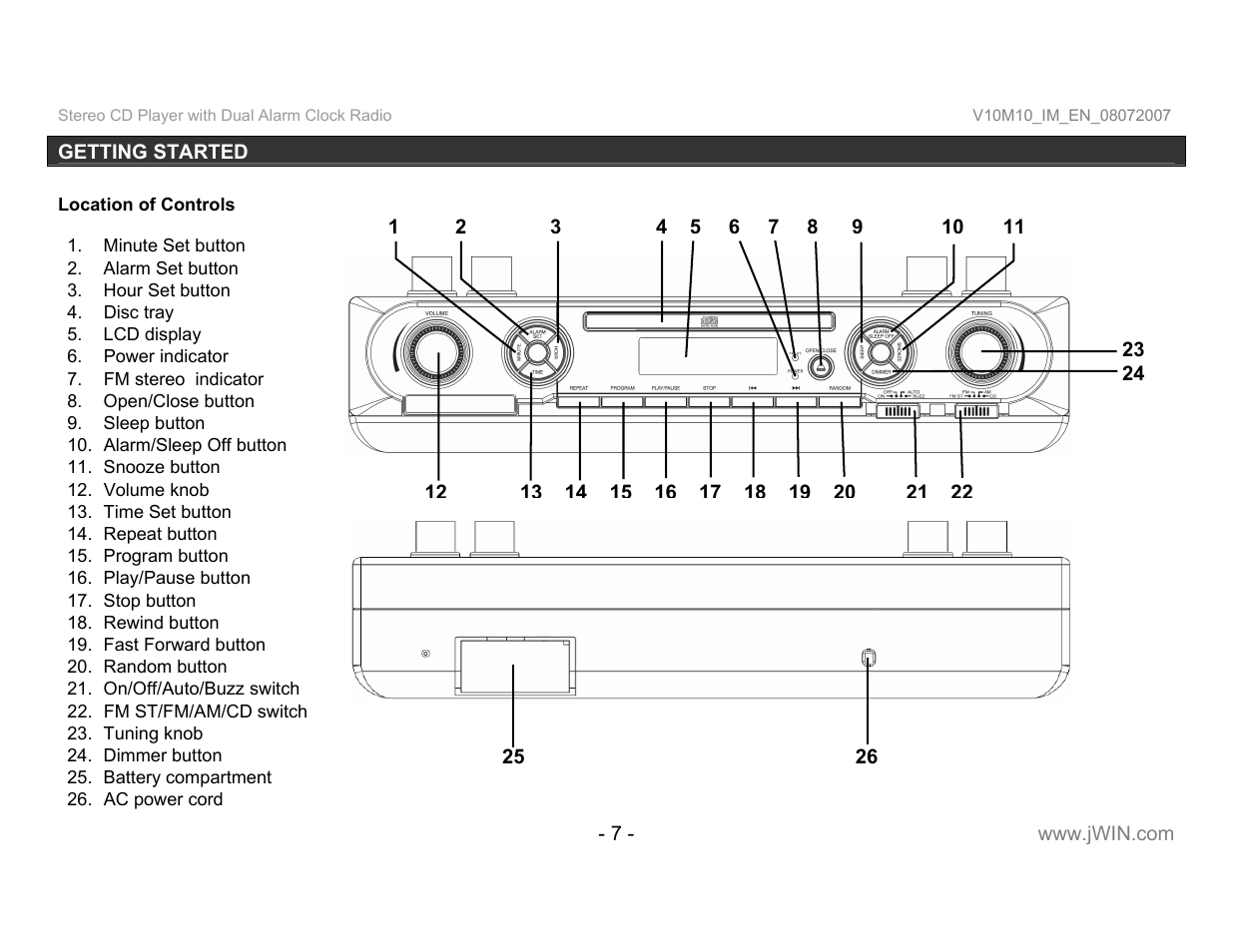 Jwin JL-K755 User Manual | Page 8 / 20