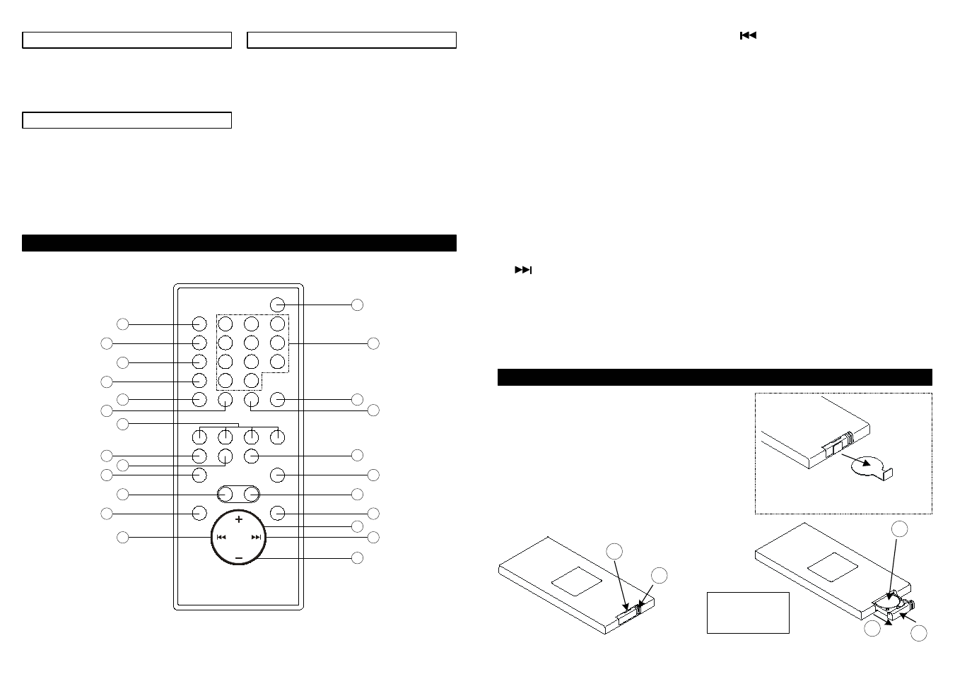 Remote control | Jwin JX-CD8700 User Manual | Page 5 / 10