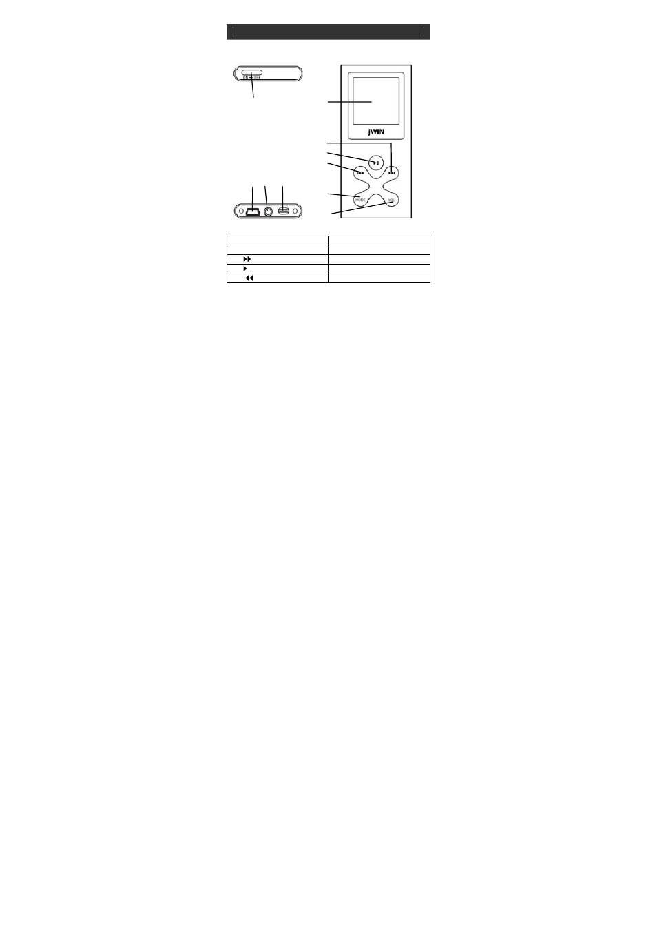 Jwin JX-MP204 User Manual | Page 7 / 20