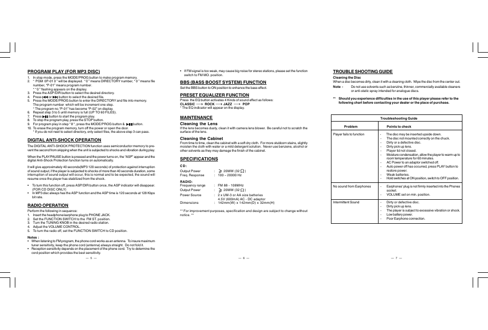 Jwin JX-CD915 User Manual | Page 3 / 3