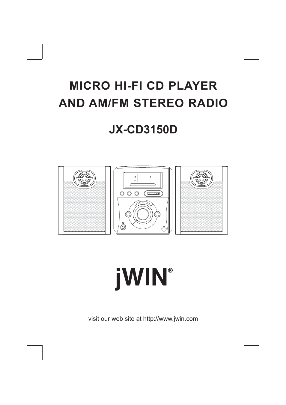 Jwin JX-CD3150D User Manual | 16 pages