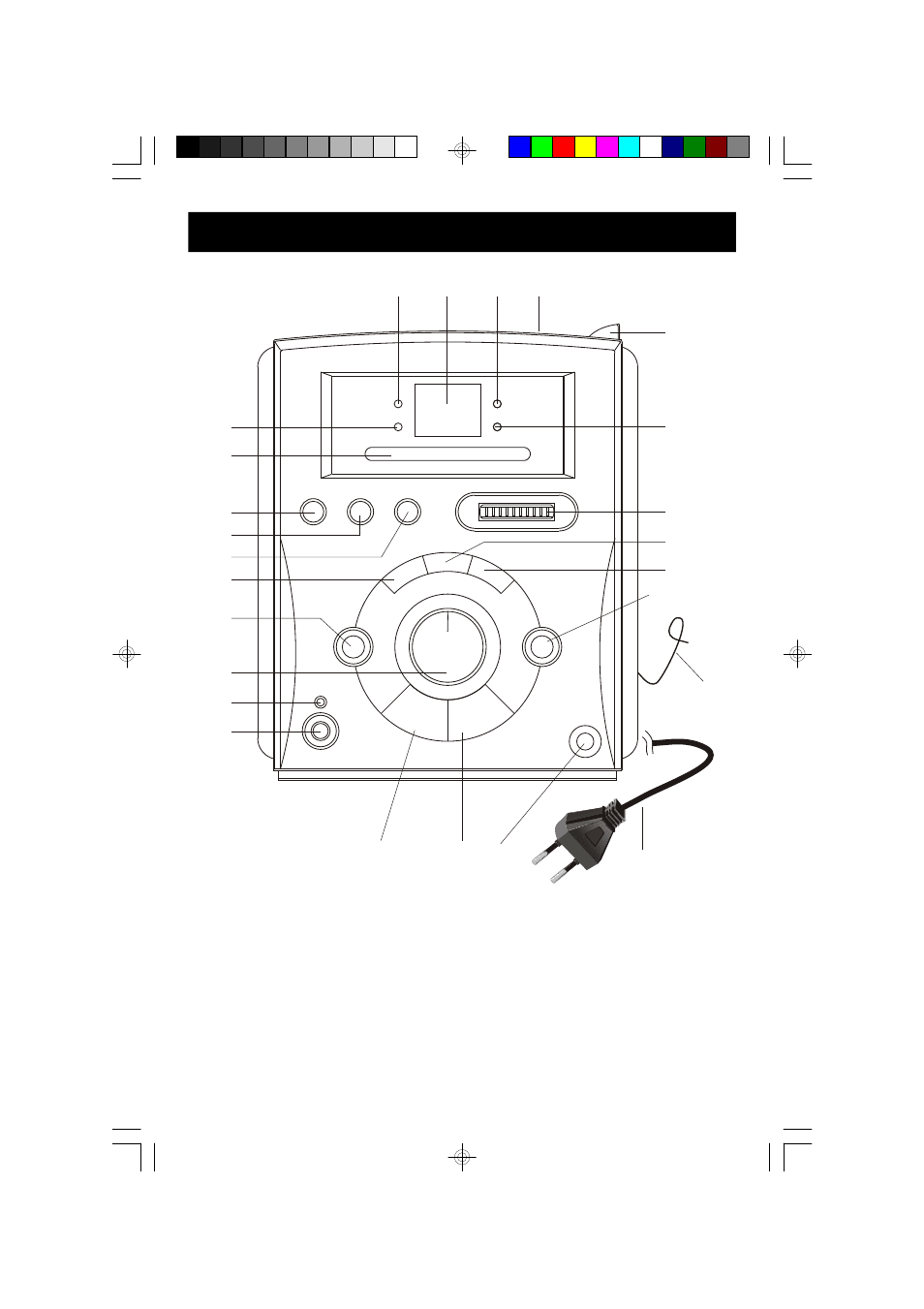 Location of controls and indicators | Jwin JX-CD3150D User Manual | Page 6 / 16