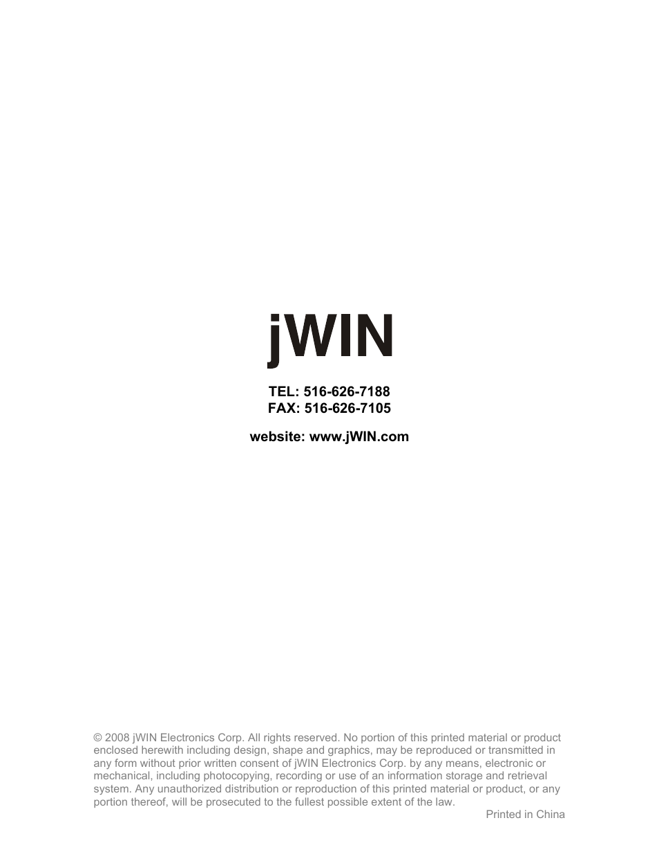 Jwin JD-VD762 User Manual | Page 24 / 24