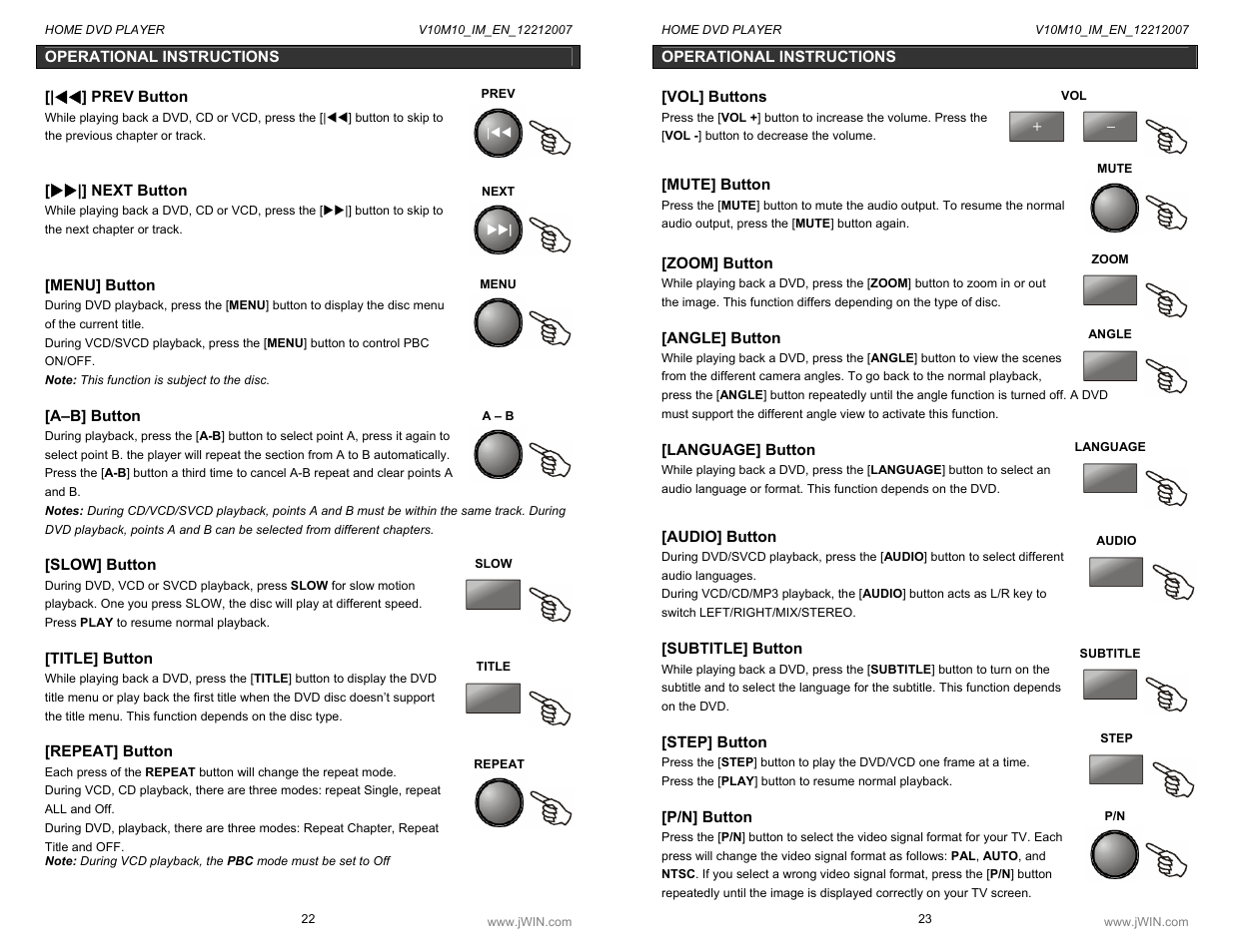 Jwin JD-VD518 User Manual | Page 12 / 16