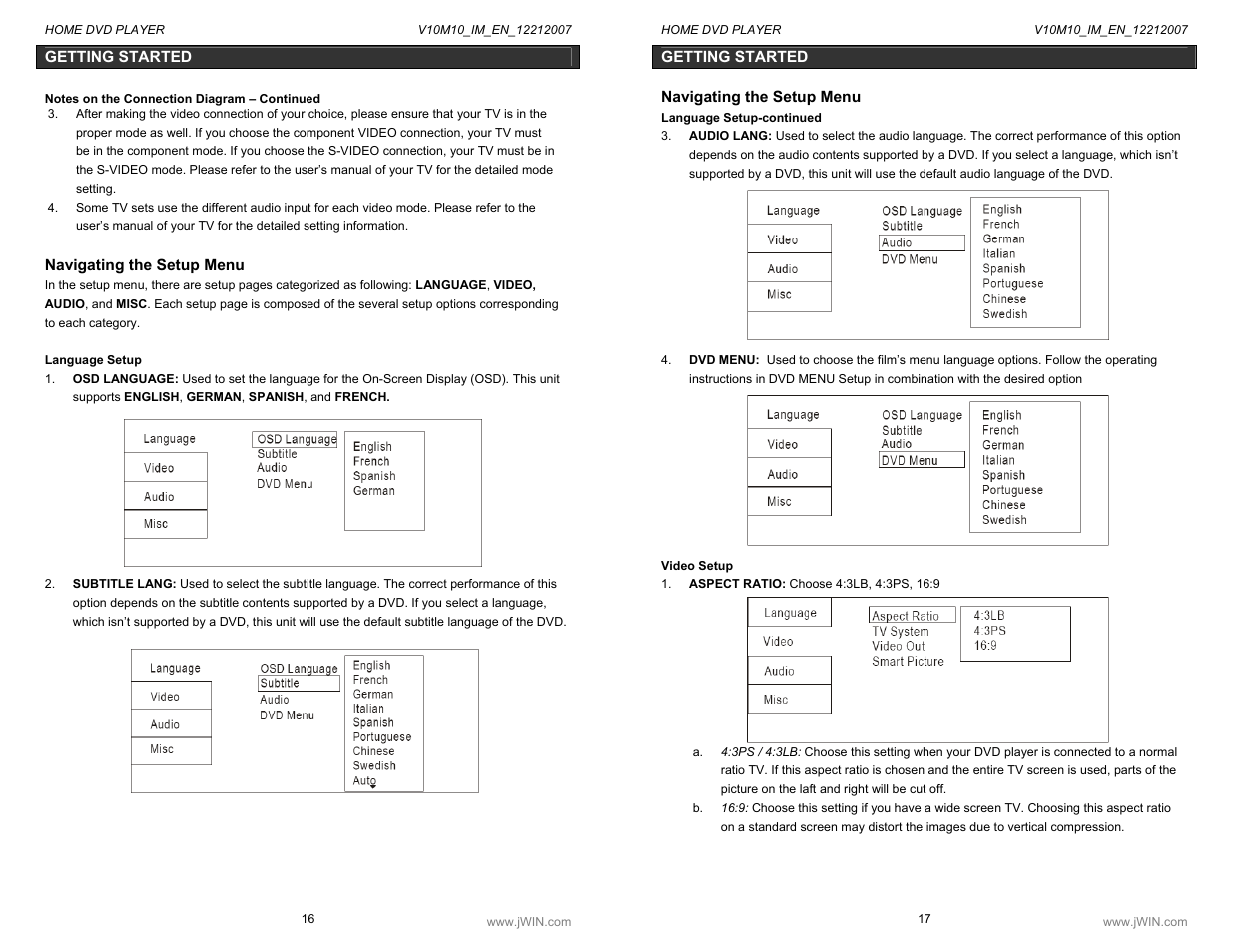 Jwin JD-VD518 User Manual | Page 9 / 16