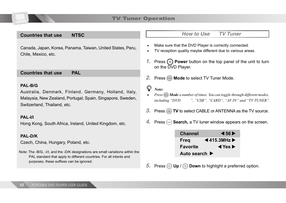 Jwin JD TV108 User Manual | Page 10 / 12