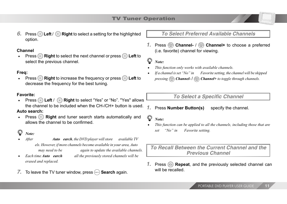 Untitled | Jwin JD TV108 User Manual | Page 11 / 12