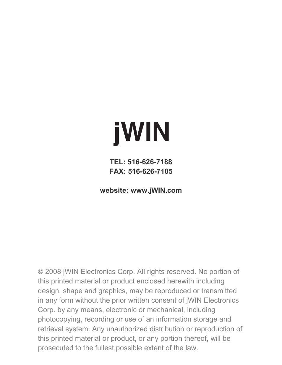 Jwin JX-MP231 User Manual | Page 31 / 31