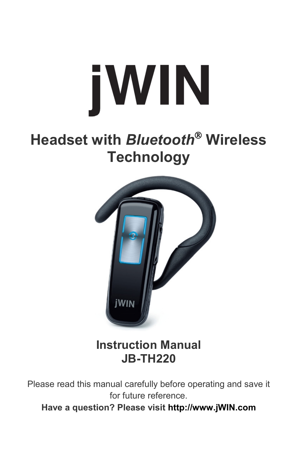 Jwin JB TH220 User Manual | 20 pages