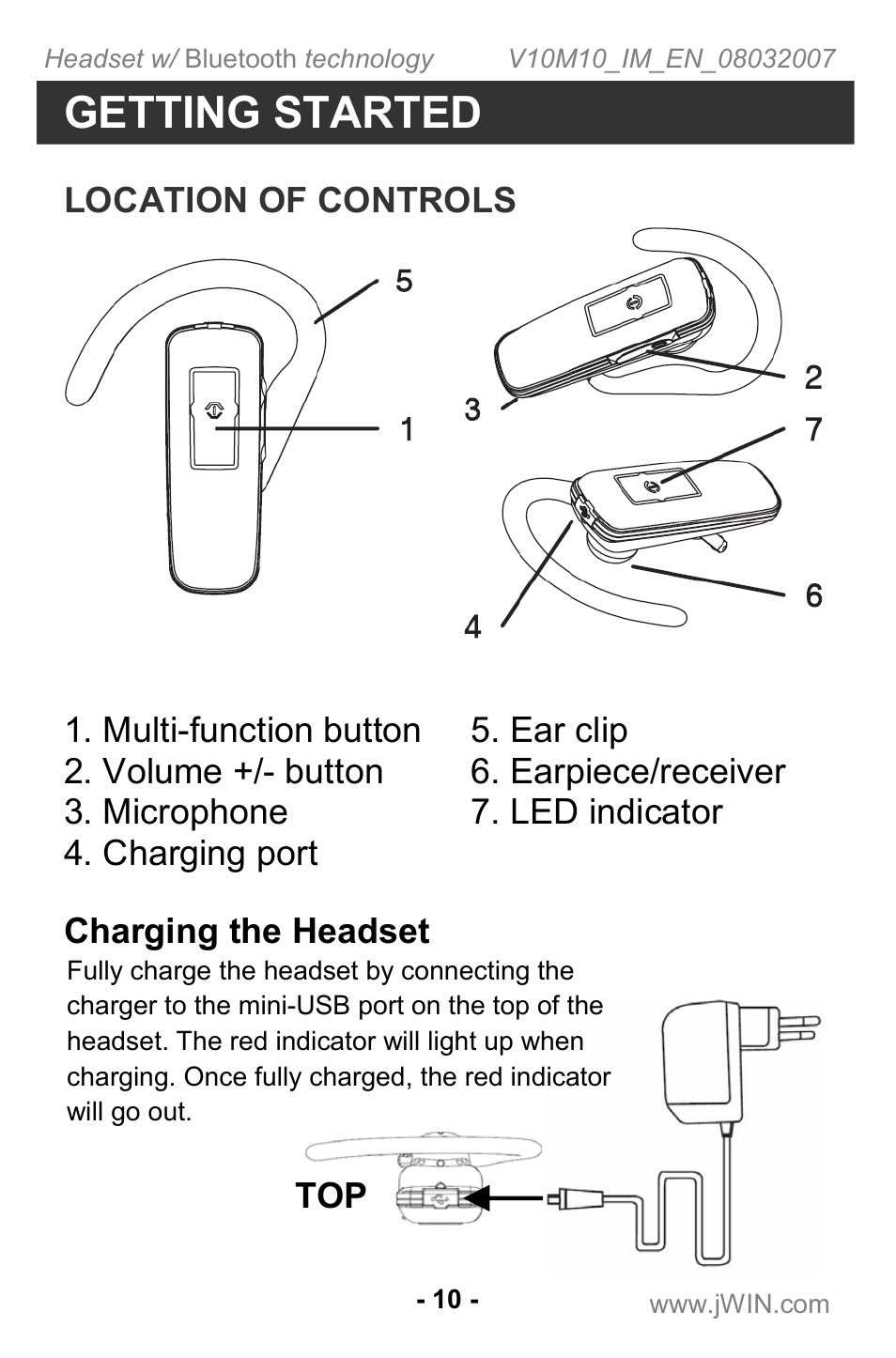 Getting started | Jwin JB TH220 User Manual | Page 11 / 20