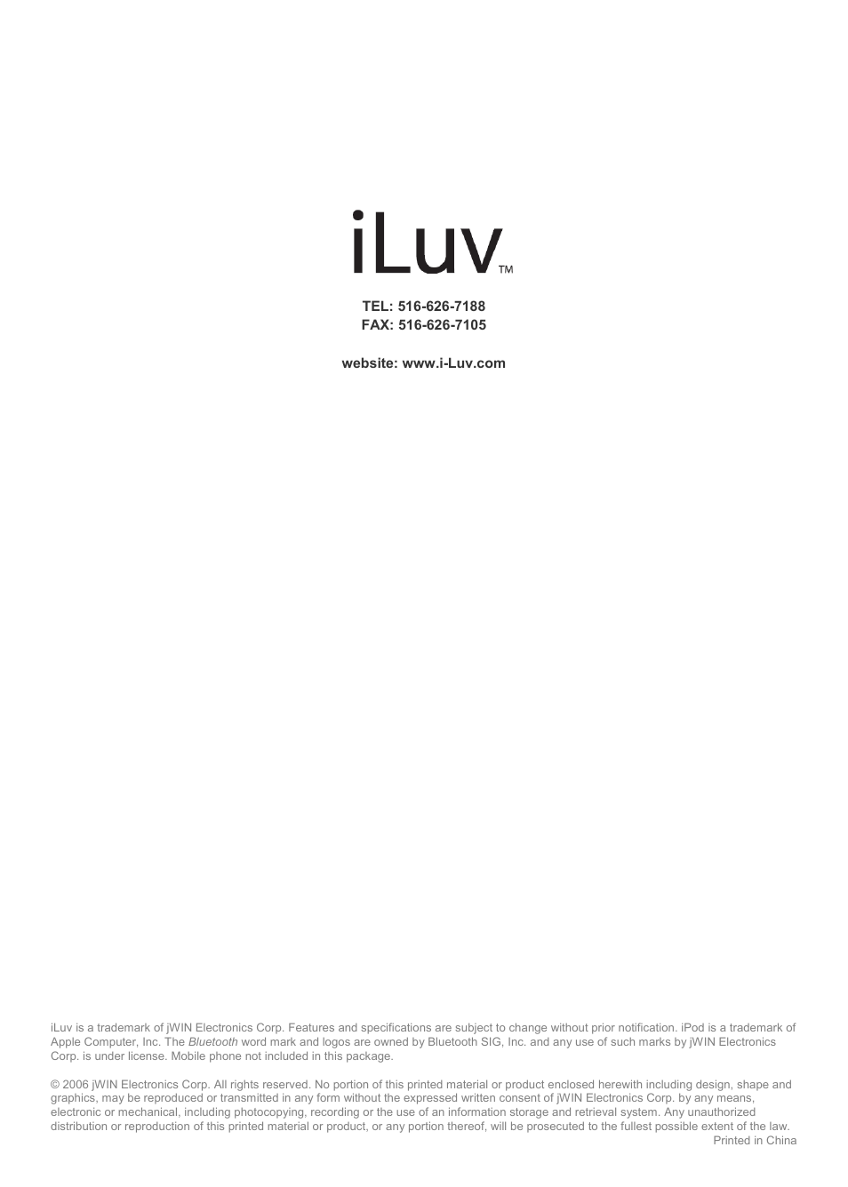Jwin ILuv i903 User Manual | Page 23 / 23
