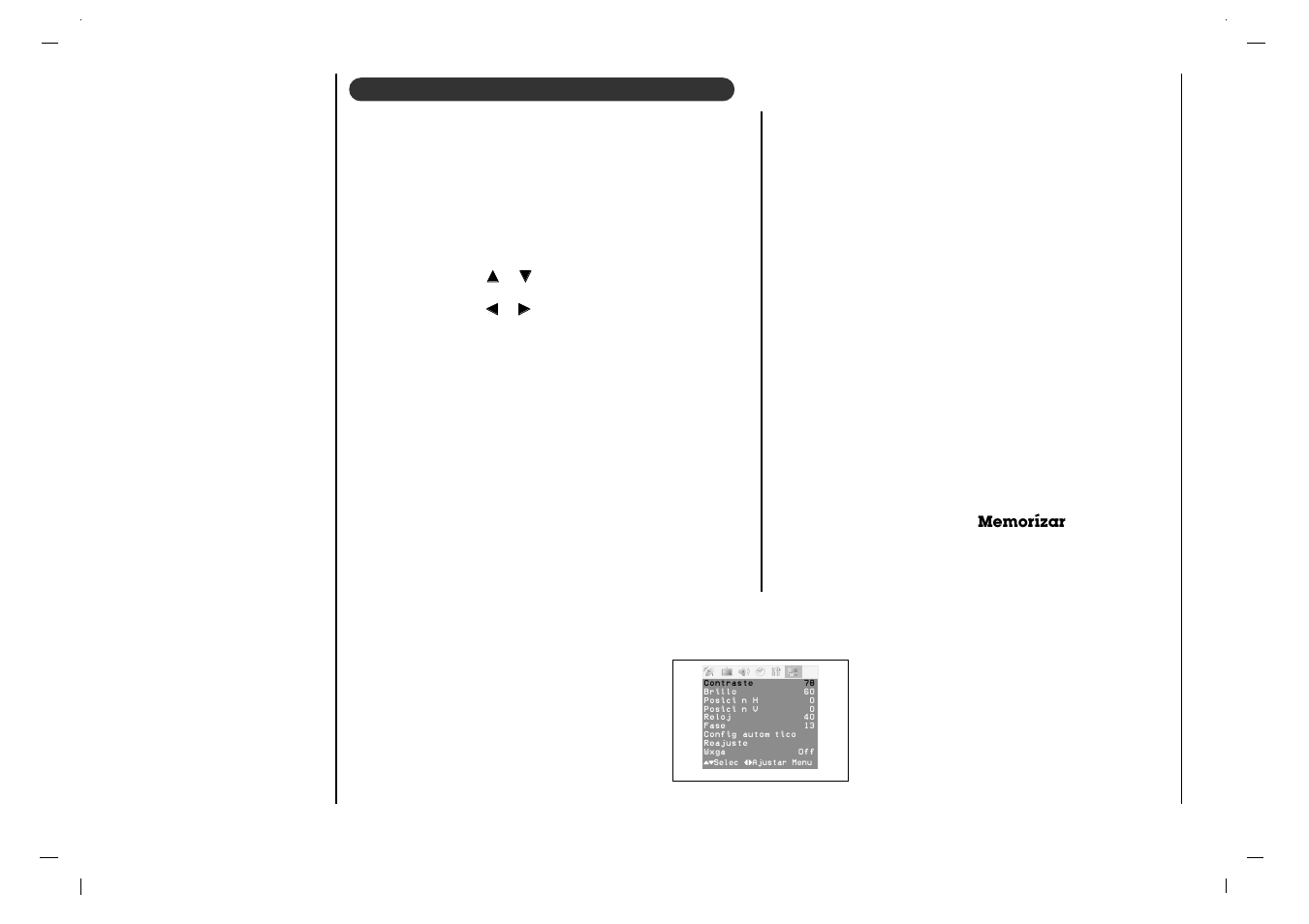 Conexión de un pc, Ajuste de la imagen | Jwin JV-DTV17 User Manual | Page 62 / 96