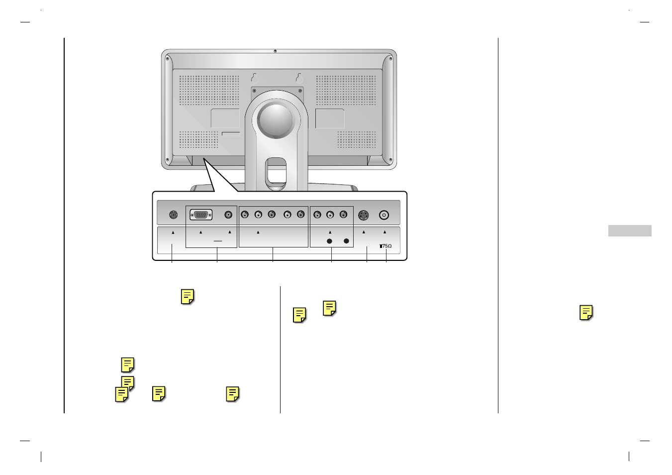 Localização e função dos controlos, Painel traseiro | Jwin JV-DTV17 User Manual | Page 73 / 96