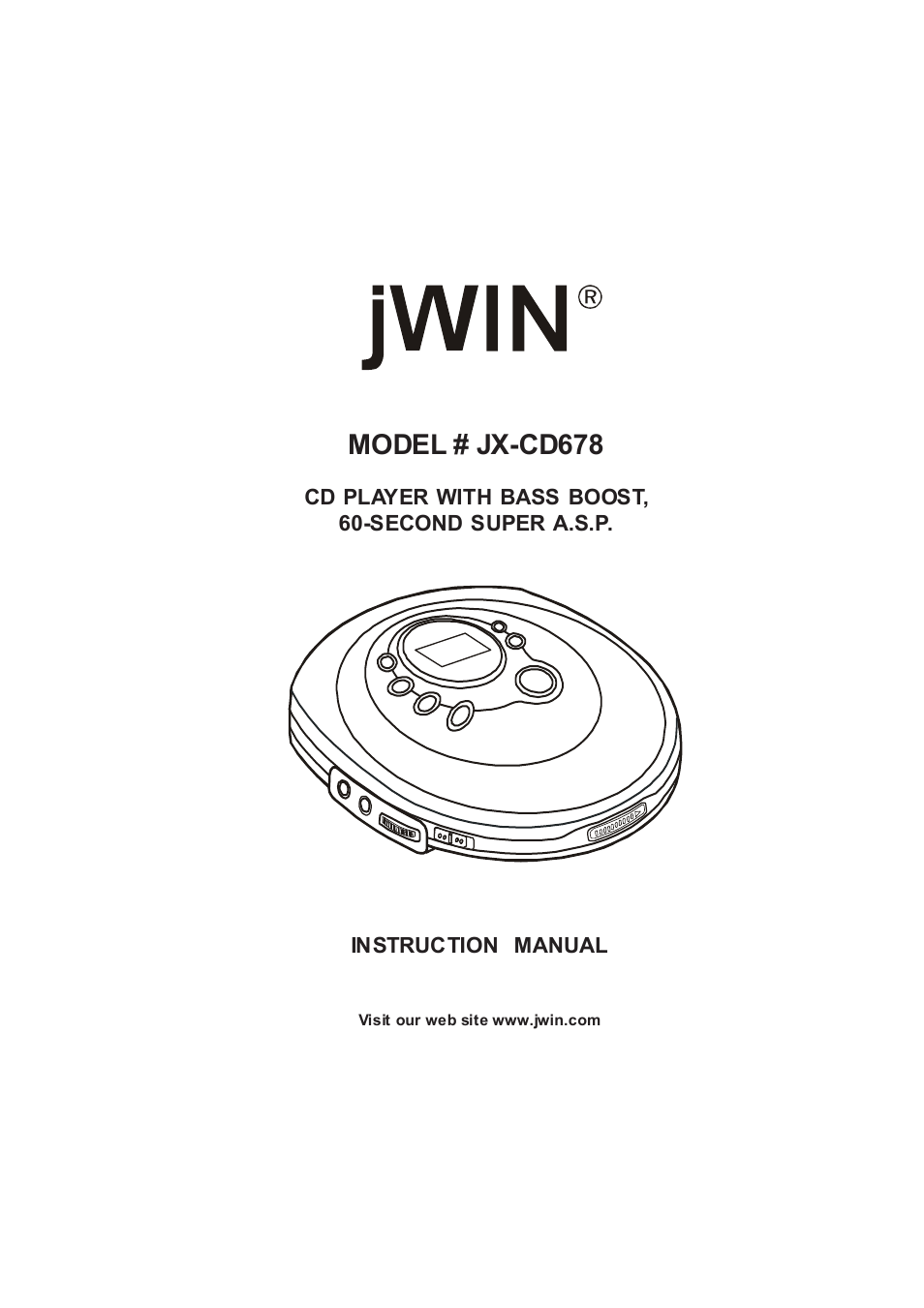 Jwin JX-CD678 User Manual | 14 pages