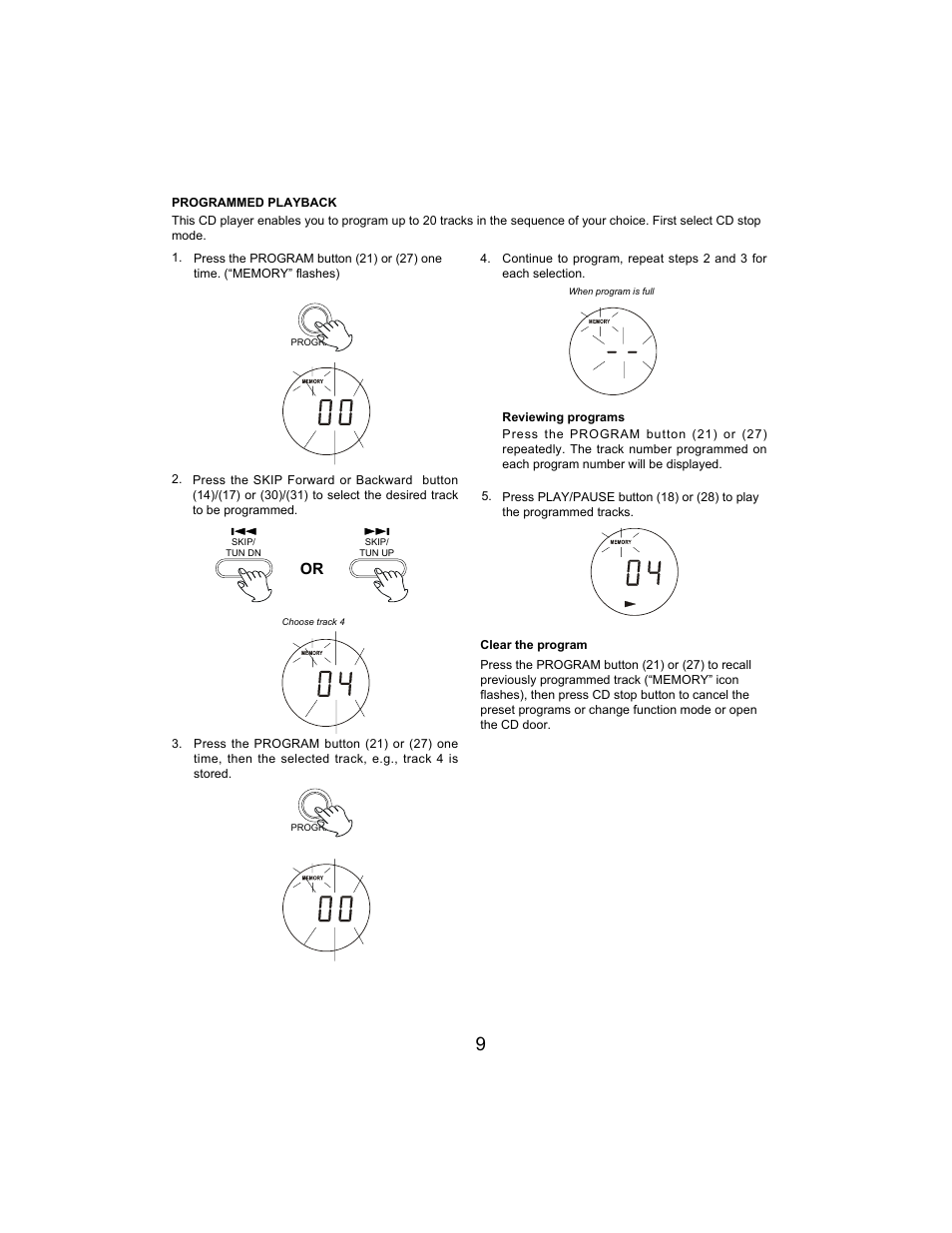 Jwin JX-CD492 User Manual | Page 10 / 16